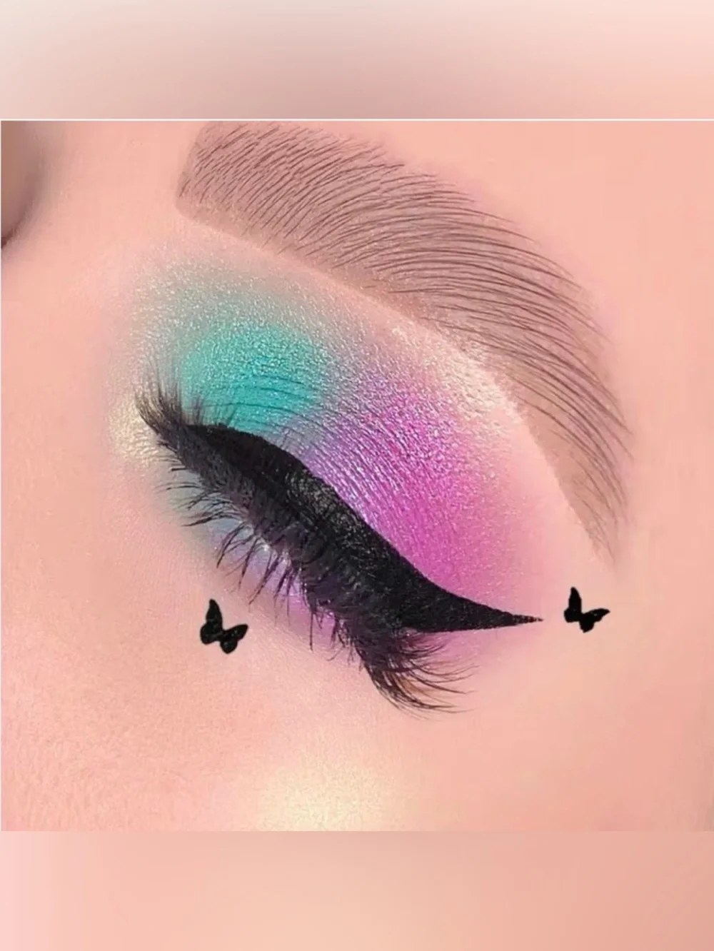 Lottie London Stamp Liner - Ultra Black Butterfly Stamp and Eyeliner Duo